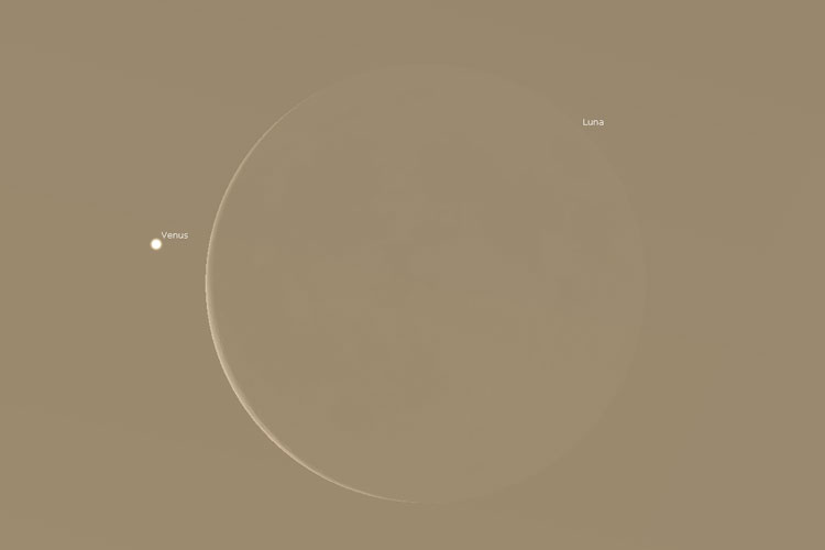 Simulación de la ocultación con Stellarium