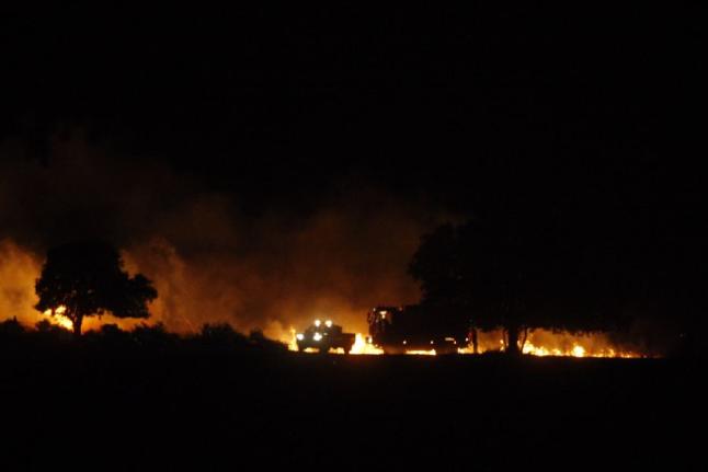 Resplandor del incendio